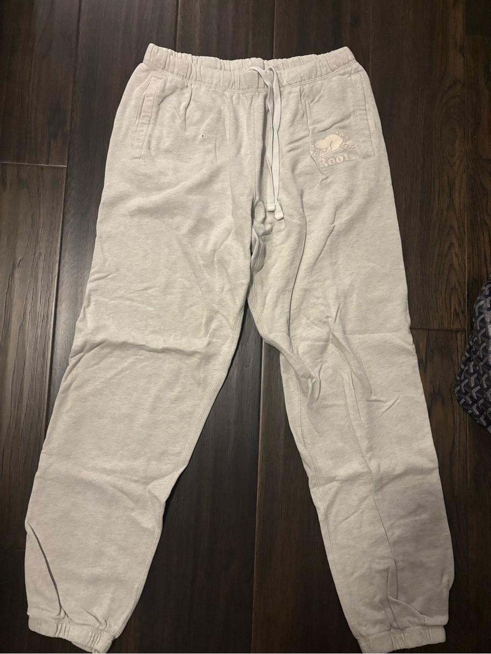 Roots Women's Light Gray Drawstring Sweatpants